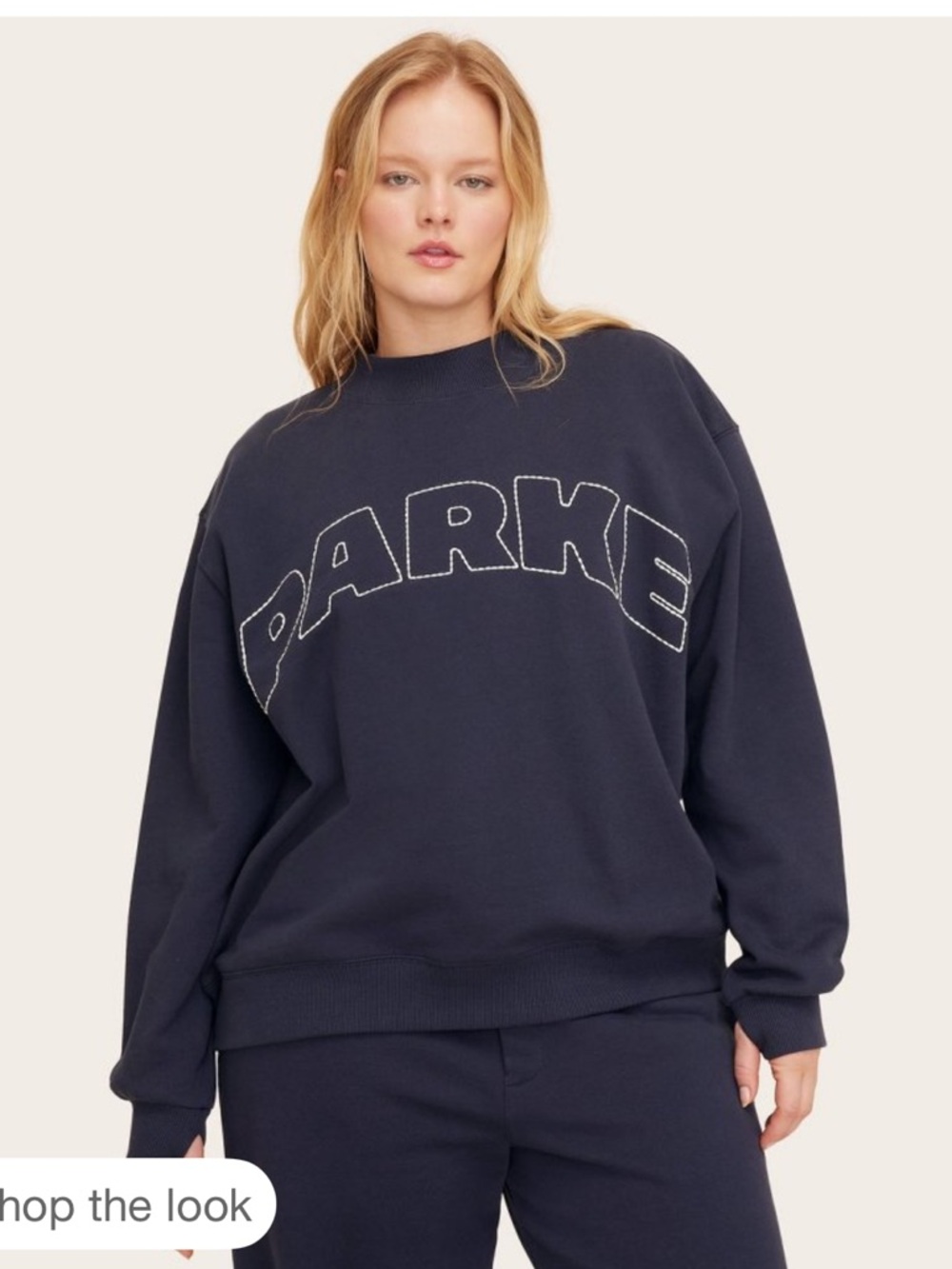 Parke target collab navy mock neck